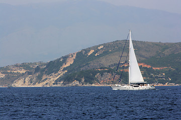 Image showing Sailboat on cruise