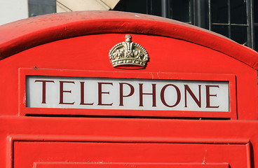 Image showing Telephone box.