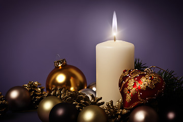 Image showing purple christmas