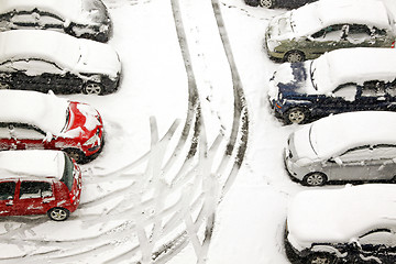 Image showing Snow tracks