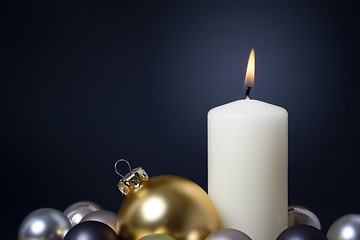 Image showing christmas candle