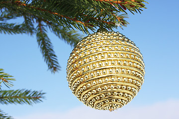 Image showing bauble on christmas tree