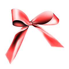 Image showing Red ribbon for a gift