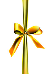 Image showing Golden gift ribbon