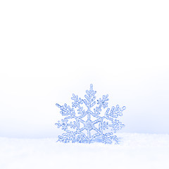 Image showing beautiful snowflake