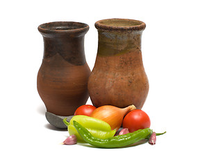 Image showing Still Life with an old pitcher.