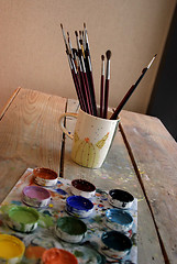 Image showing Artist supplies