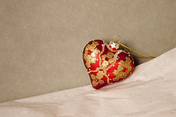 Image showing red christmas heart