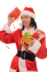 Image showing woman  santa