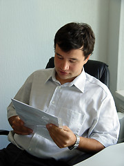 Image showing Man in his office