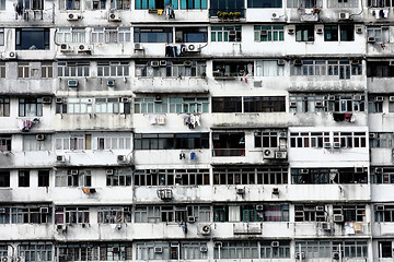 Image showing Old apartments in Hong Kong 