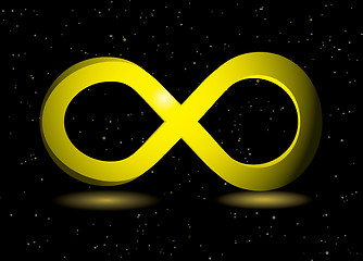 Image showing golden infinity symbol