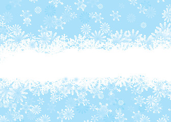 Image showing christmas snowflake blue