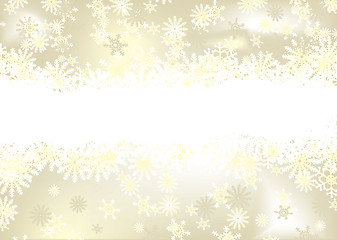 Image showing christmas snowflake gold