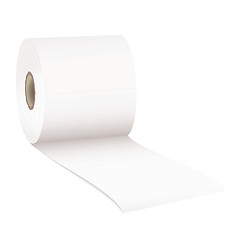 Image showing Toilet rolled