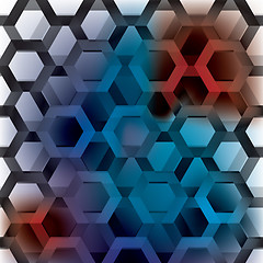 Image showing hexagon rainbow seamless