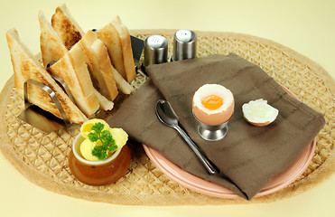 Image showing Boiled Egg Breakfast