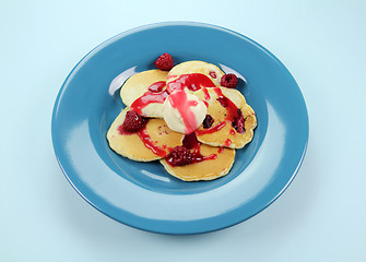 Image showing Raspberry Pancakes