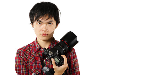 Image showing photographer with copyspace