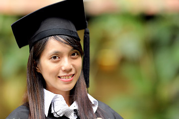 Image showing asian girl graduation