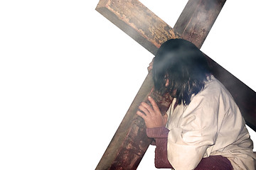 Image showing Christian and the cross