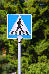 Image showing Pedestrian crossing sign