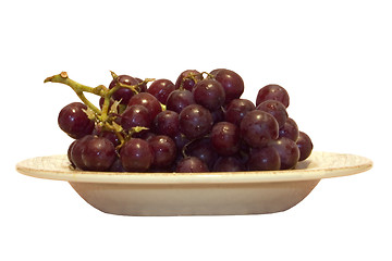Image showing Grapes in a bowl
