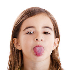 Image showing Girl with tongue out