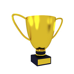 Image showing Golden trophy