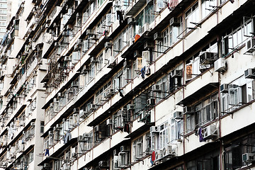 Image showing Old apartments in Hong Kong 