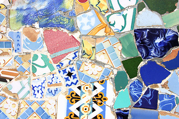 Image showing Colorful mosaic texture
