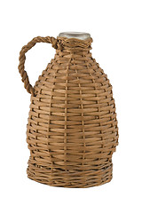 Image showing ancient demijohn for wine