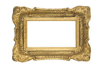 Image showing vintage golden frame