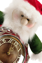 Image showing The New Year's gnome with hours 