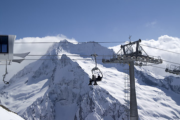 Image showing Ropeway. Ski resort.