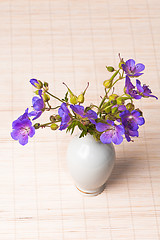 Image showing Wild flowers in a vase