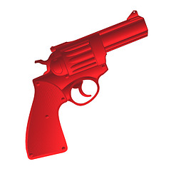 Image showing Red pistol