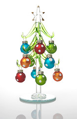 Image showing Glass Christmas tree