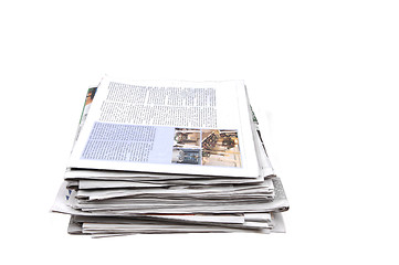 Image showing Bundle of newspaper.