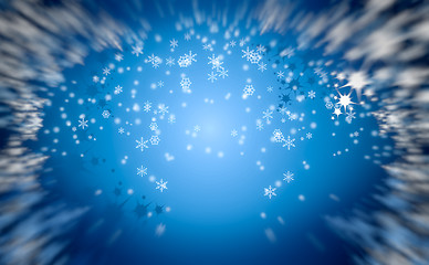 Image showing blue christmas background