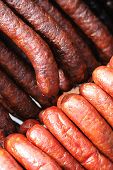 Image showing smoked meat background