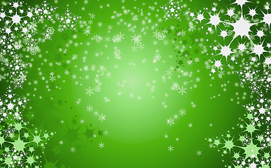 Image showing green christmas background