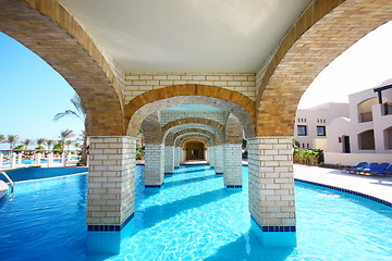 Image showing Pool under bridge