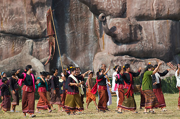 Image showing The Annual Elephant Roundup in Surin, Thailand