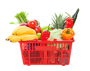 Image showing Grocery Shopping Basket