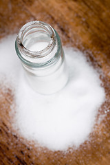 Image showing salt in glass container