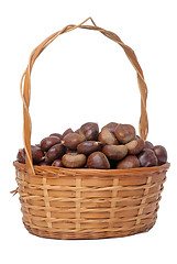 Image showing Chestnuts in the basket 