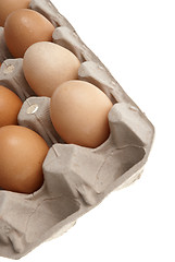 Image showing Box of eggs 