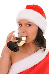 Image showing woman  santa