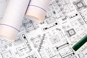 Image showing Architect's Drawing and Plans